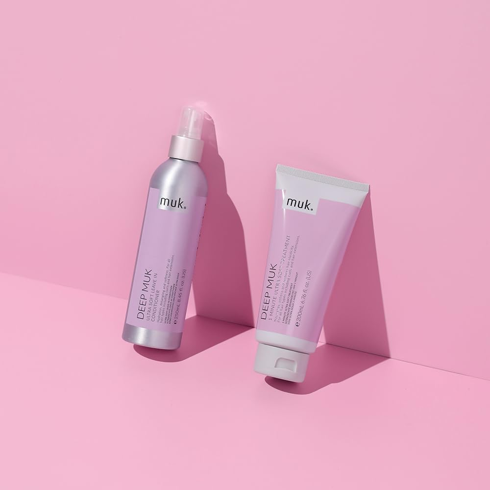 Muk Deep Muk Ultra Soft Leave in Conditioner and 1 Minute Treatment Duo Pack image number 3