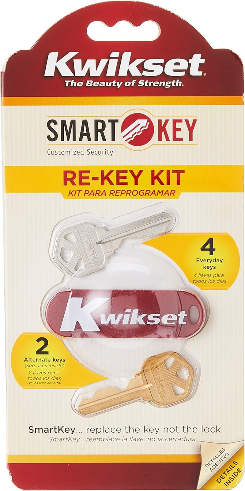 Kwikset 83262-001 Smartkey Re-Keying Kit REKYG KIT CP SMT KW Gold/Silver