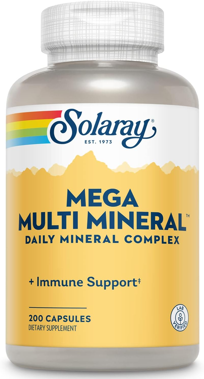 Solaray Mega Multi Mineral | 200 Capsules image number 6