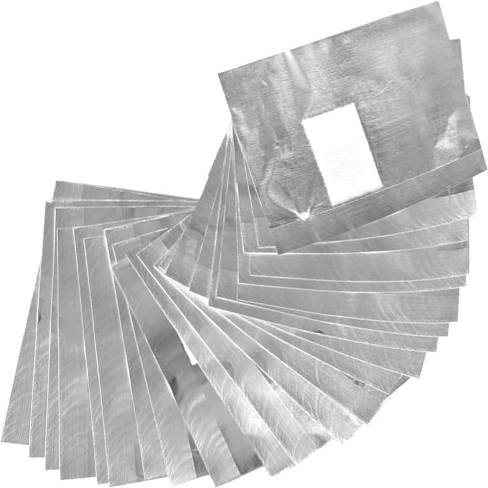 Poemtian 500Pcs Nail Foil Wraps Remover, Nail Polish Remover Wrap, Gel Nail Polish Remover Foil Wraps with Pre-Attached Lint-Free Cotton Pads image number 4