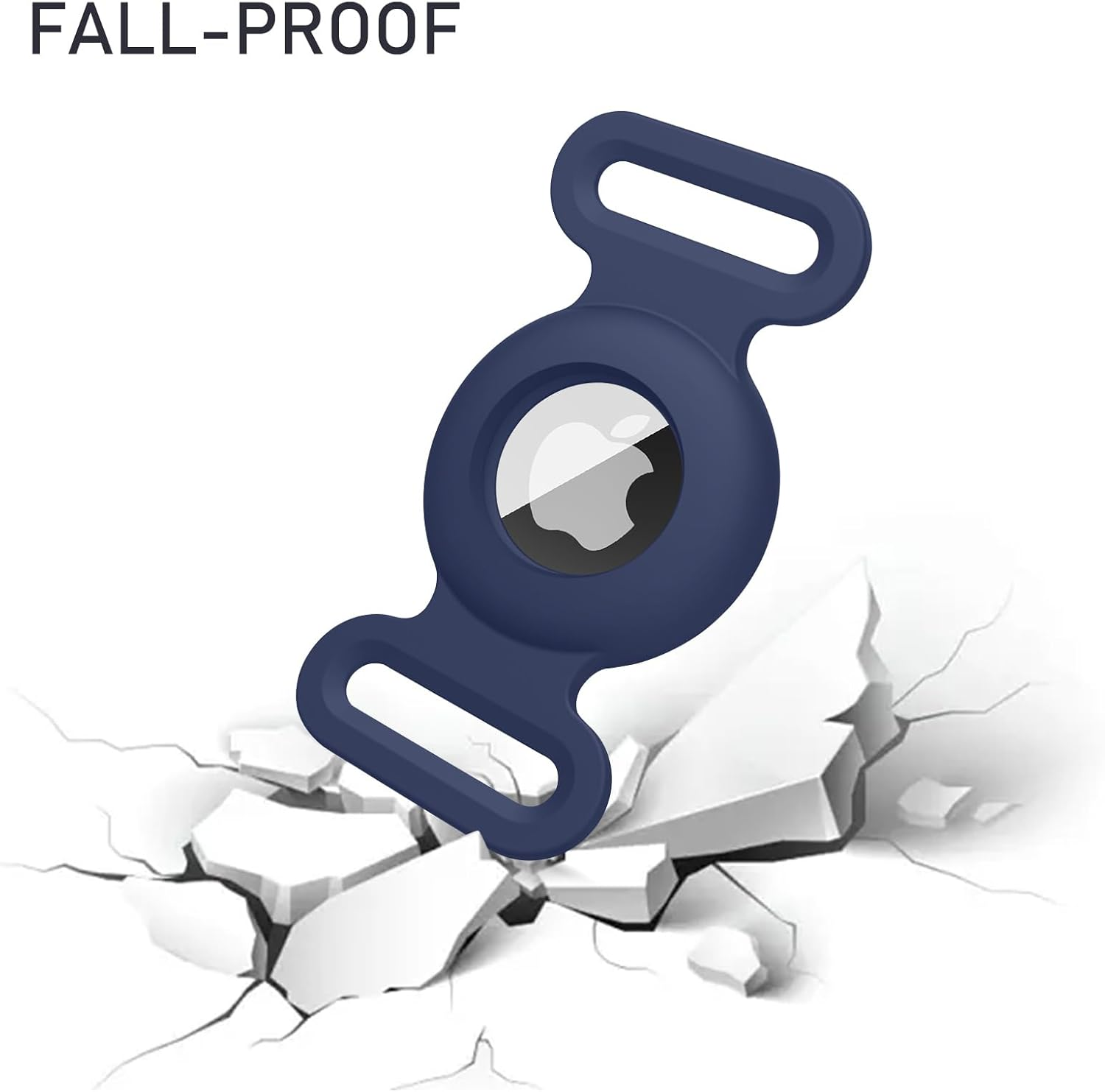 2-Pack Case for Apple Airtag Holder Dog Cat Collar, Silicone Protective Cat Dog Collar Airtag Holder, Pet GPS Tracker Collar Holder image number 6