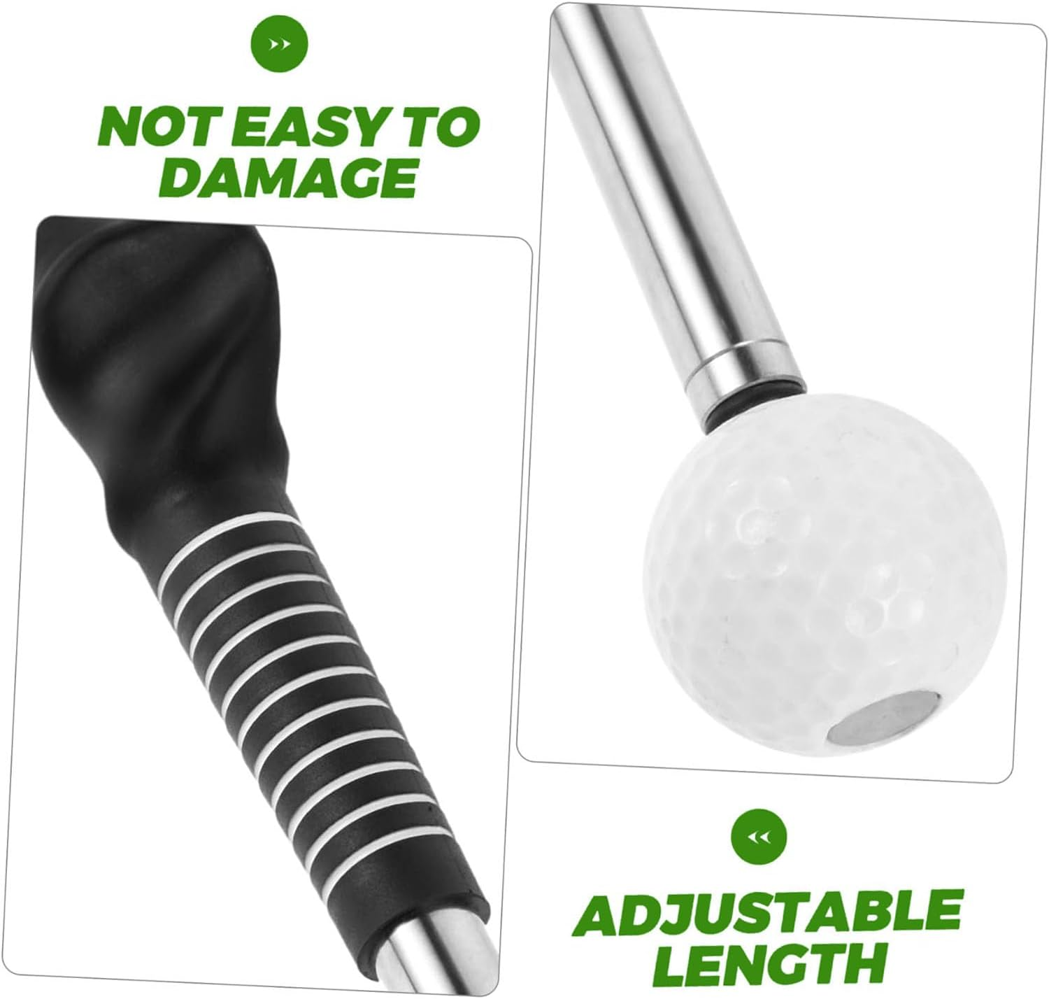 BEANPRECOY Retractable Golf Swing Trainer Aid Adjustable Golf Grip & Swing Practice Tool for Men & Women, Right-Handed Golf Club for Indoor/Outdoor Warm-Up & Training