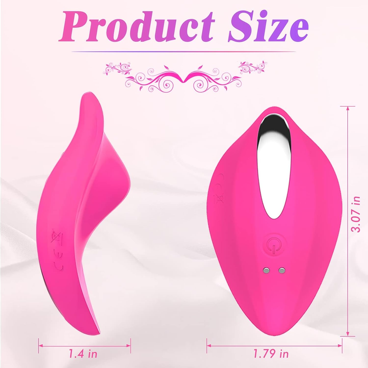 Wearable Panty Vibrators Adult Sex Toys for Women or Couples, Remote Control Clit Mini Vibrator with 12 Vibrating Modes Vibrating Panties Quite Rose Dildos Sex Machine image number 5