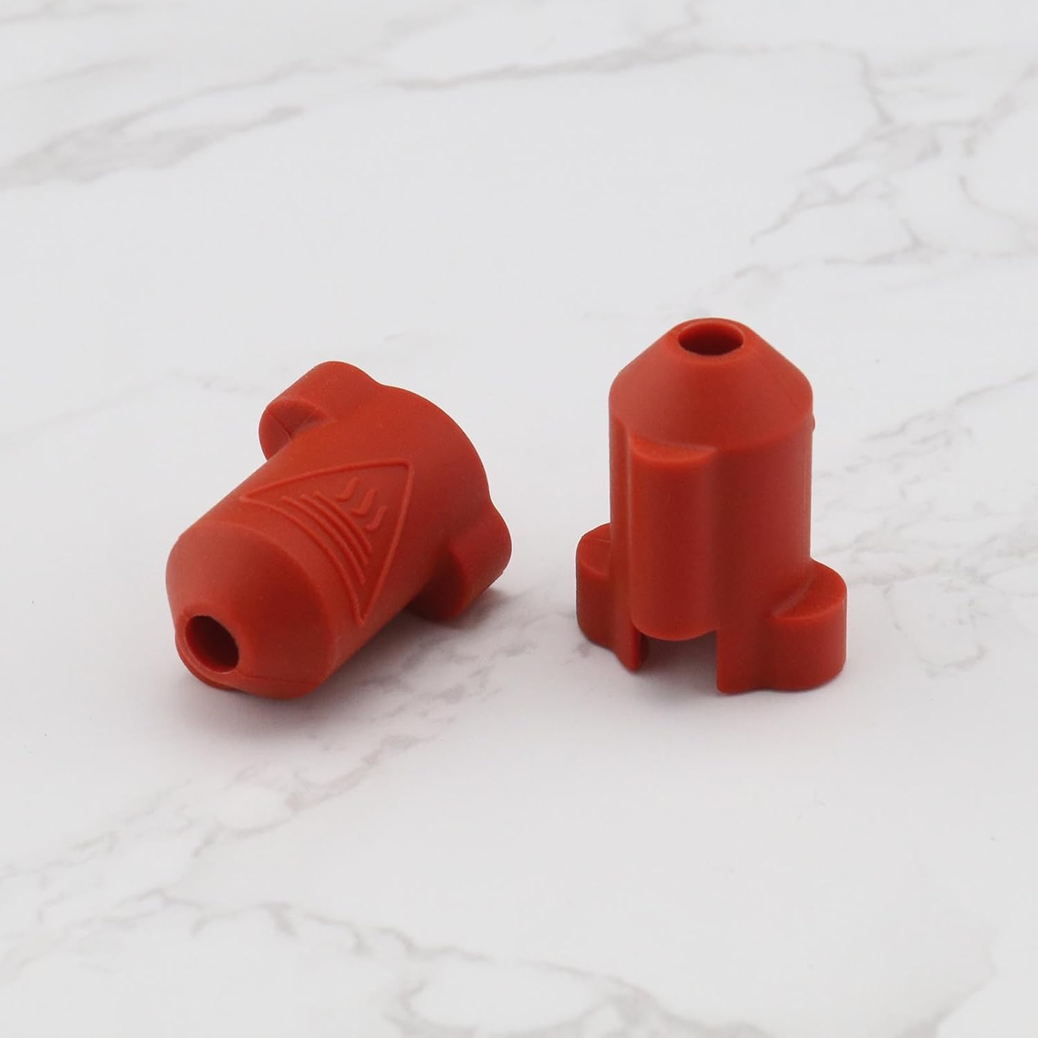 VGOL 5Pcs 3D Printer Extruder Hot End Silicone Sleeve 3D Printer Extruder Silicone Protective Cover Compatible with Creality K1 K1 MAX 3D Printers, Red - Red image number 3