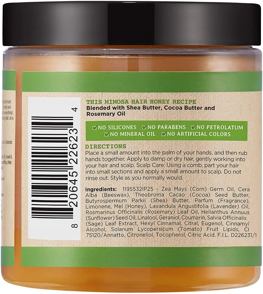 Carol'S Daughter Mimosa Hair Honey Shine Pomade for Textured and Curly Hair - with Shea Butter & Rosemary Oil, 8 Fl Oz image number 2