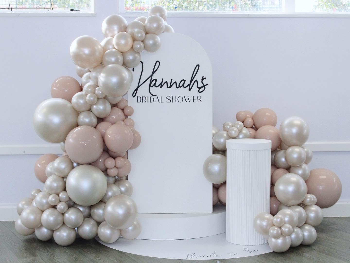 Pearl White Double Stuffed Balloons Different Size 115Pcs 5/10/12/18" White Pearl Ivory Balloons Garland Kit for Wedding Birde to Be Engagement Bridal Shower Birthday Baby Shower Party - Blush Pink image number 4