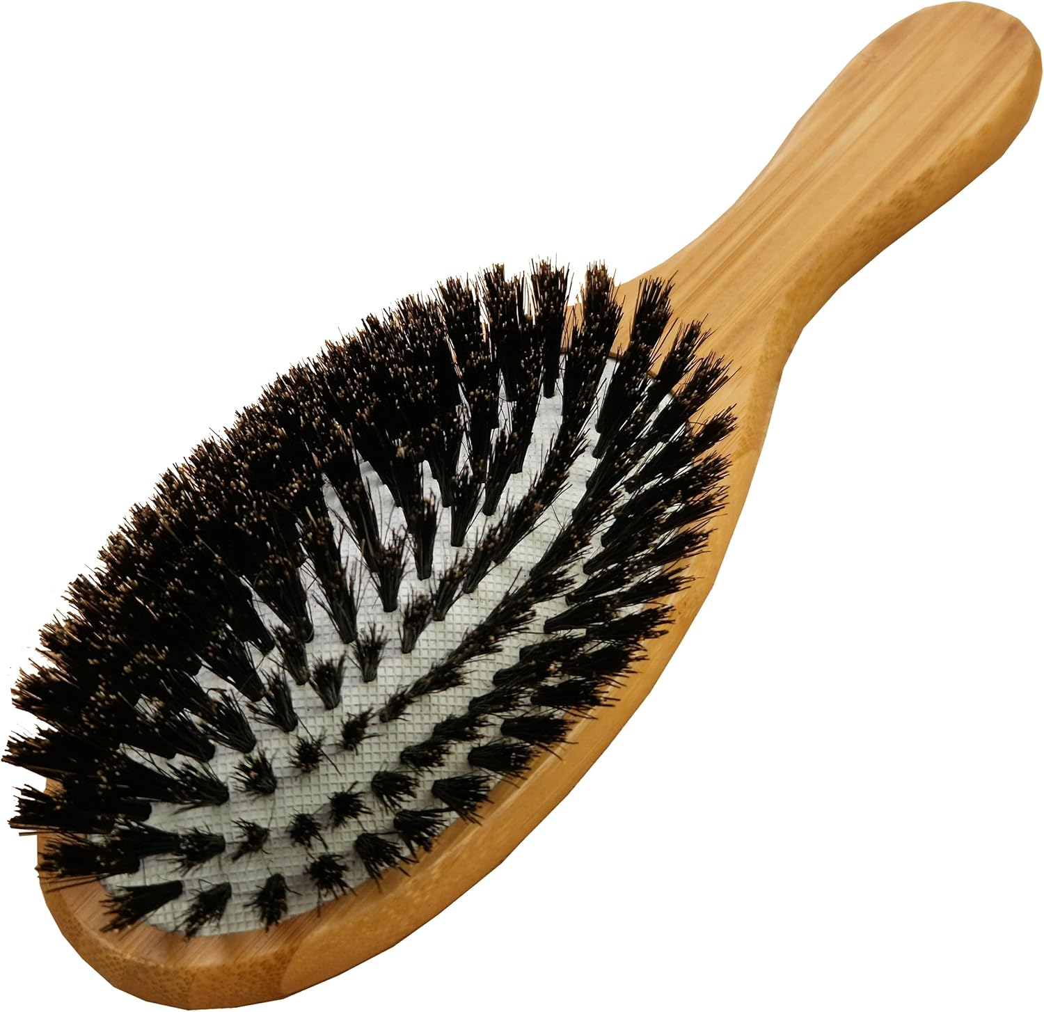 Bamboo Wooden Hair Brush with Natural Bristle