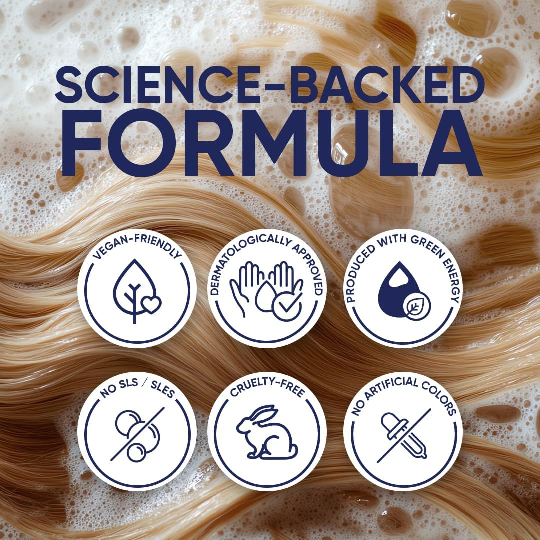 Moerie Ultimate Hair Growth Shampoo &ndash; for Longer, Thicker, Fuller Hair - Vegan Friendly Volumizing Hair Products &ndash; Paraben & Silicone Free &ndash; All Hair Types &ndash; Reverse Hair Loss &ndash; 8.45 Fl Oz, Double Set