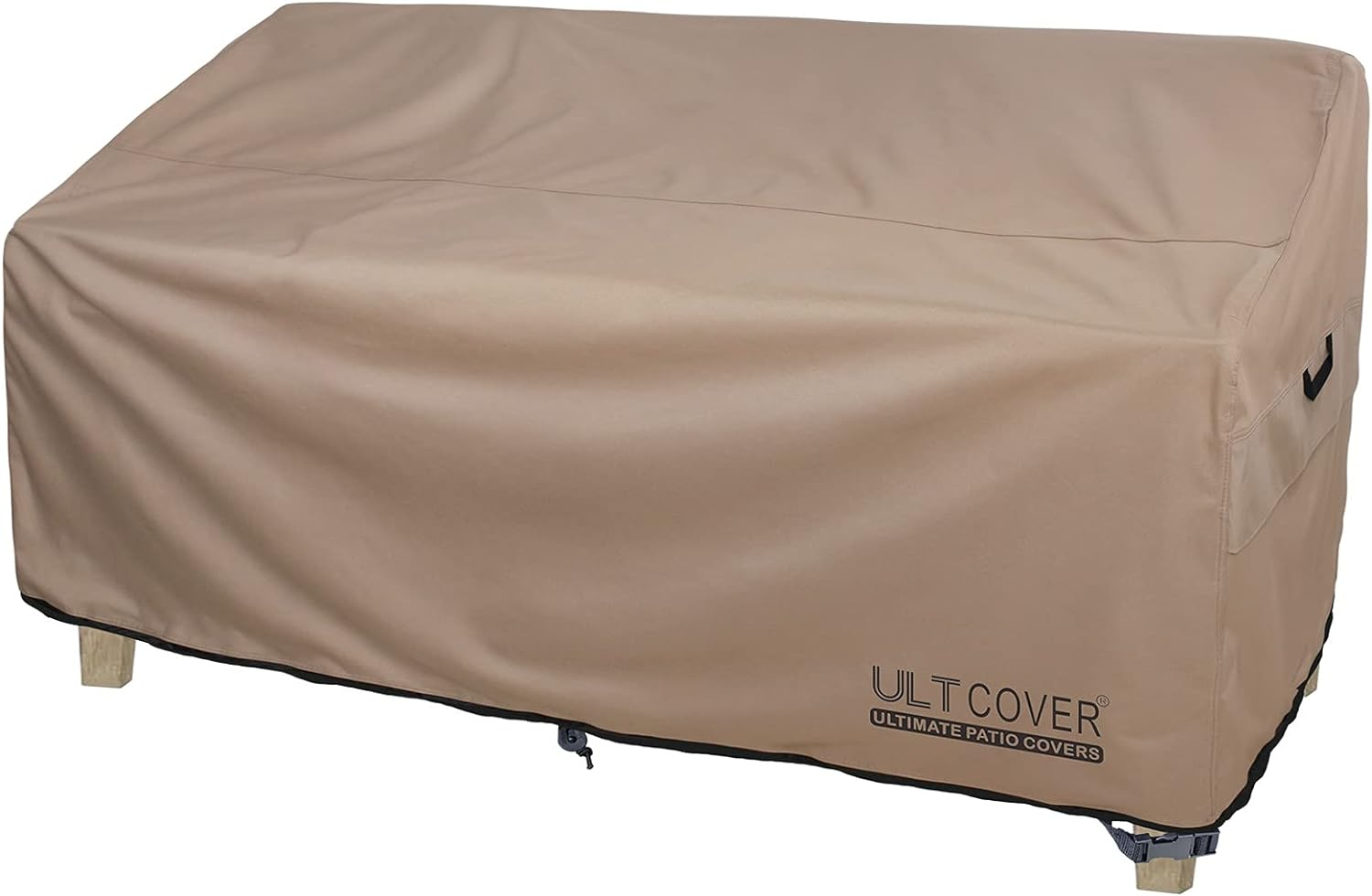 ULTCOVER Waterproof Outdoor Deep Seat Sofa Bench Cover 90W X 40D X 35H Inch Patio Furniture Couch Cover image number 3