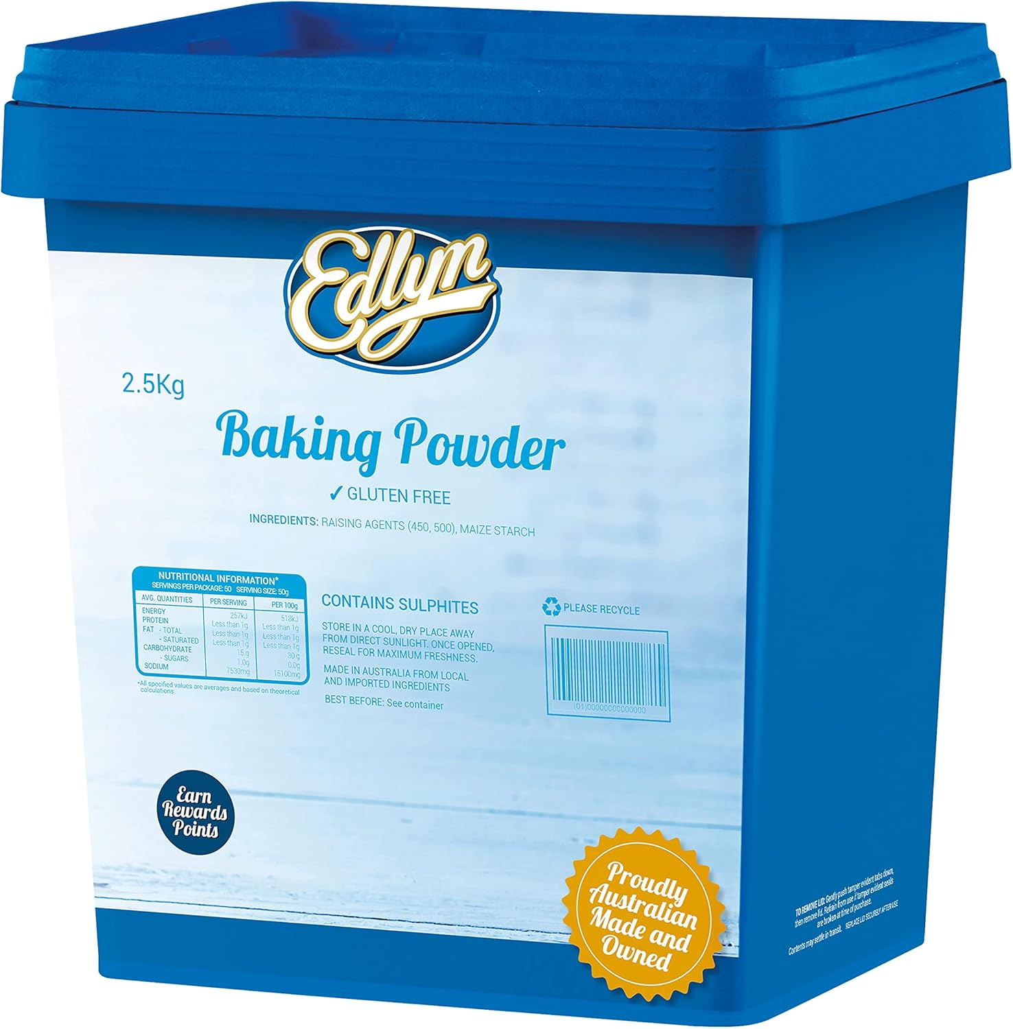 Edlyn Baking Powder 2.5 Kg