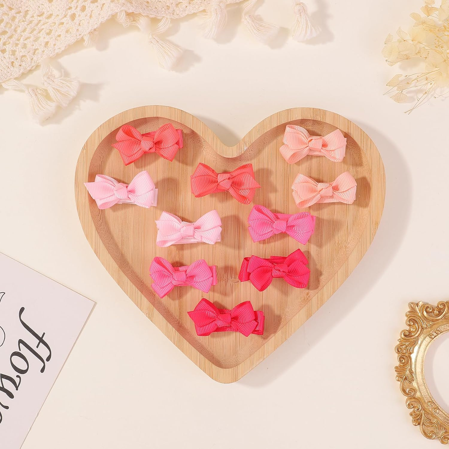 20Pairs 2.75'' Baby Girls Hair Bows Grosgrain Boutique Bow Clips for Teens Toddlers Kids Children Infants in Pair - 80Pcs image number 2