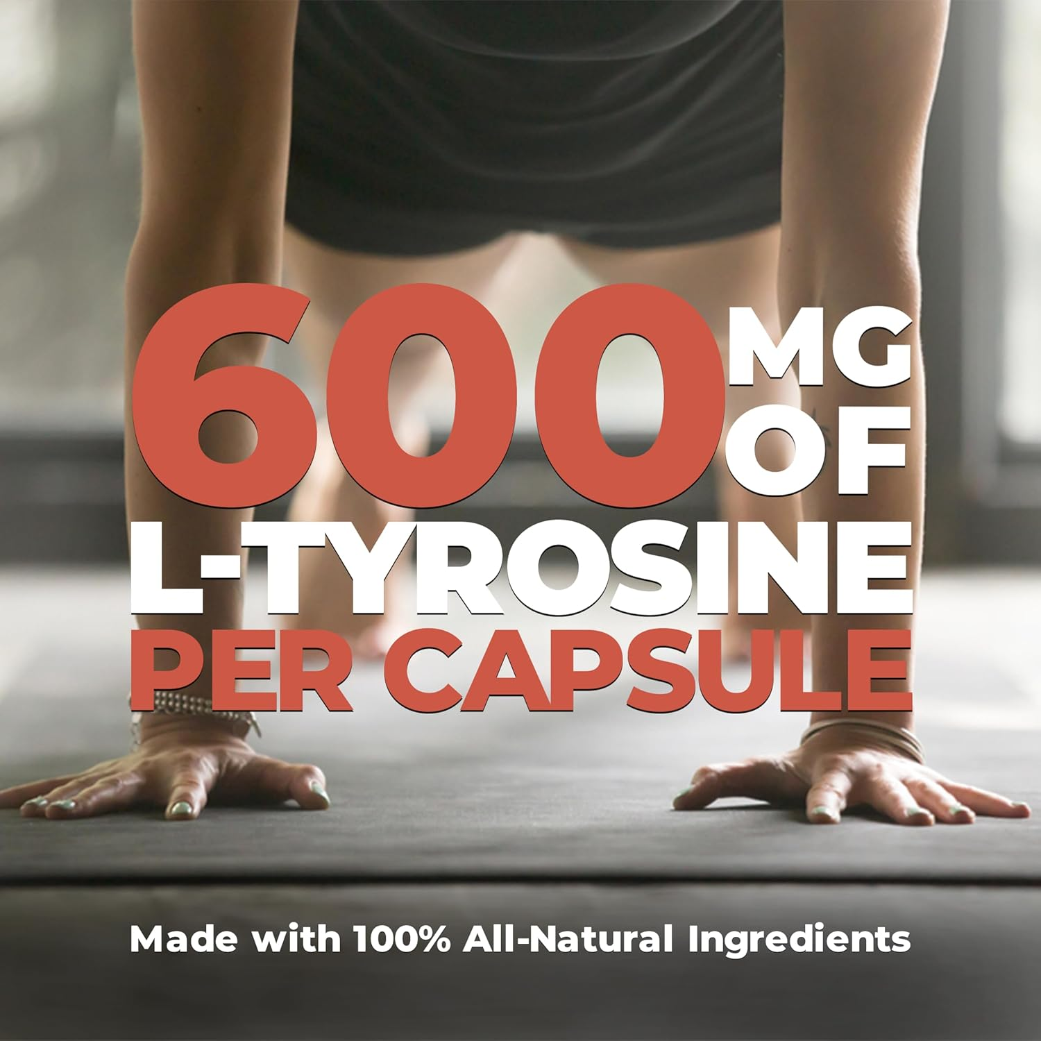 L-Tyrosine 1200Mg per Serving (2 Capsules) image number 5