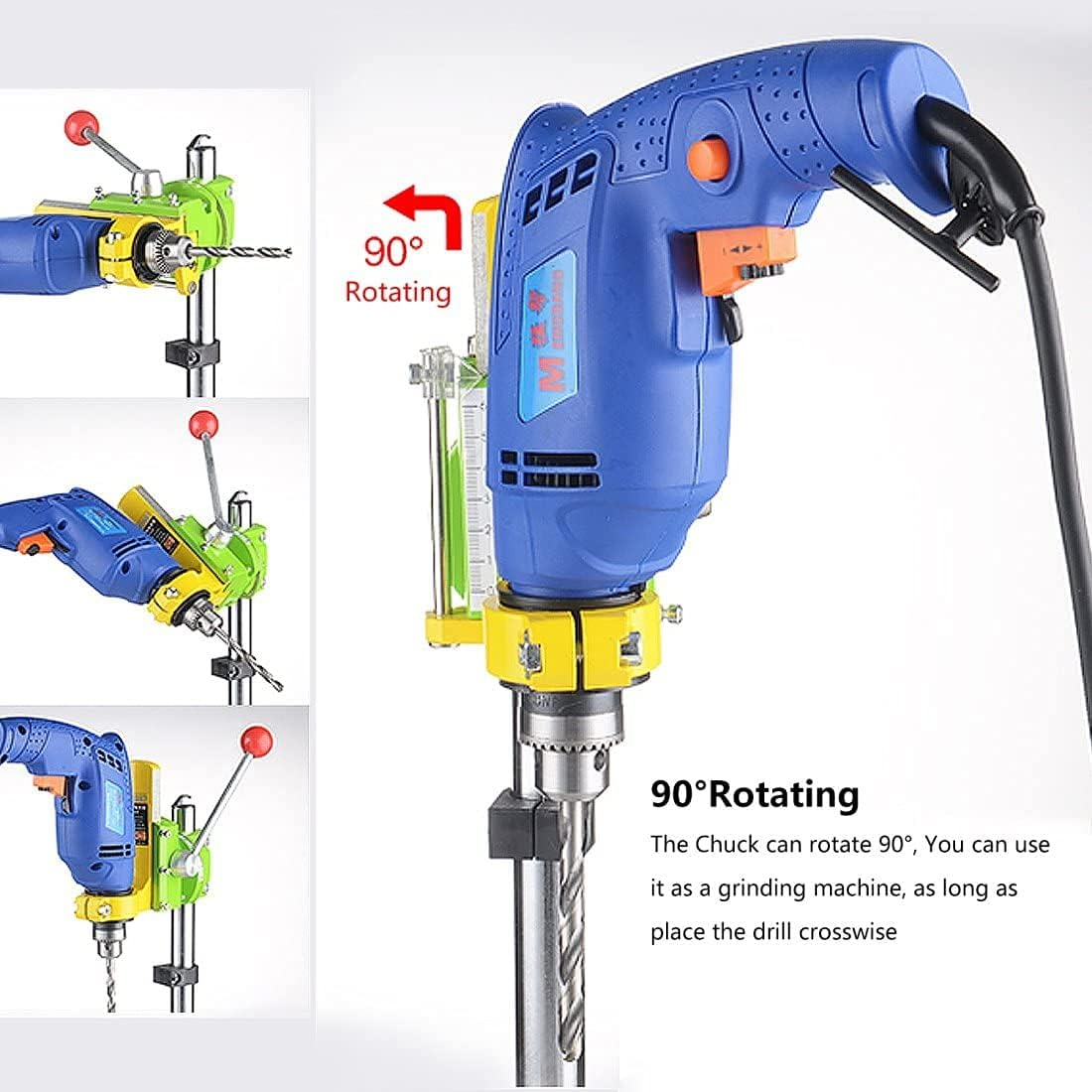 AOOK Floor Drill Press/Workstation - Rotary Tool Stand with 90&deg; Rotating Fixed Frame image number 2