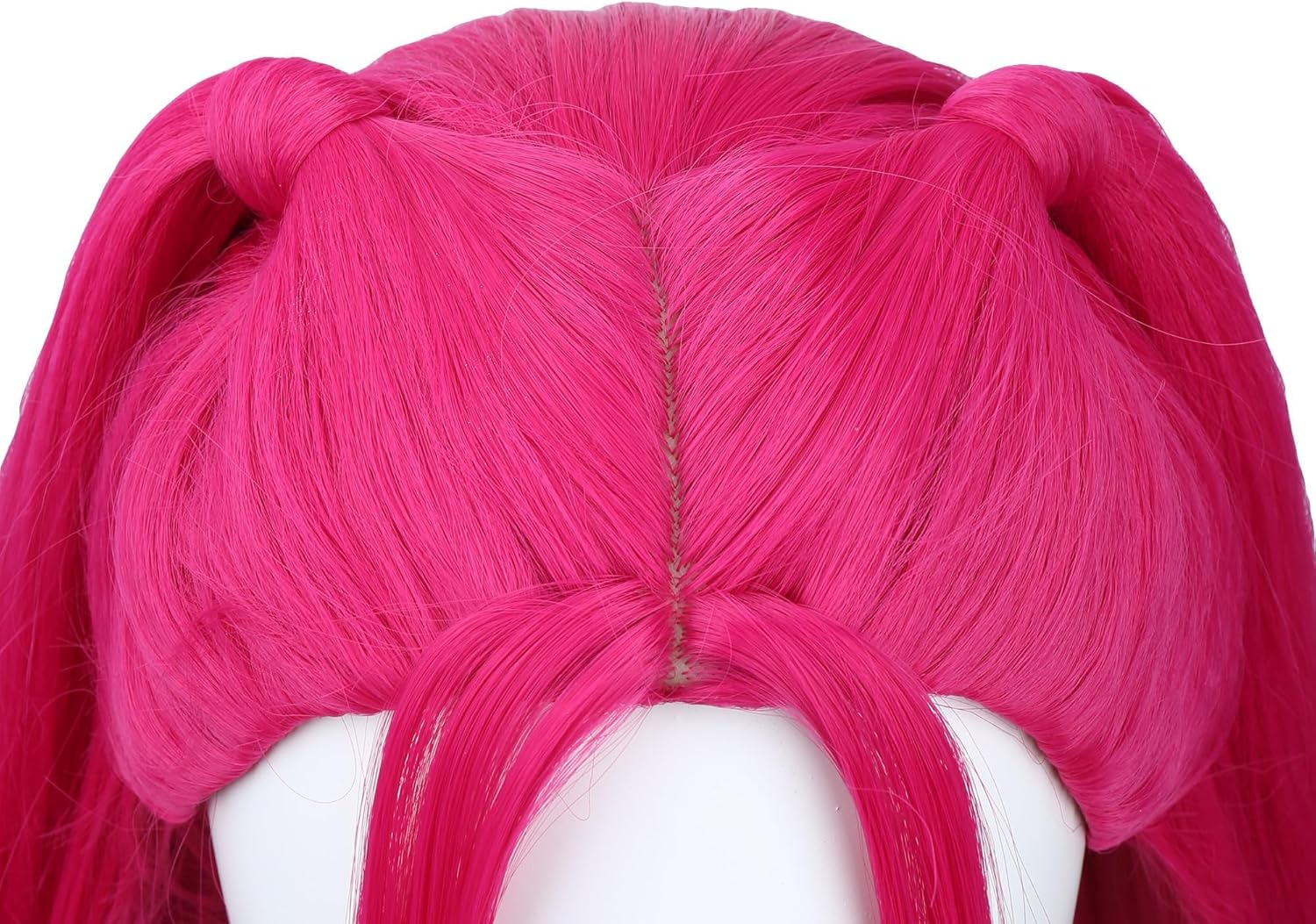 Long Hot Pink Wigs for Kids Girls Cartoon Movie Halloween Cosplay Wigs, for Girl, Women, Christmas, for Holiday Party image number 1