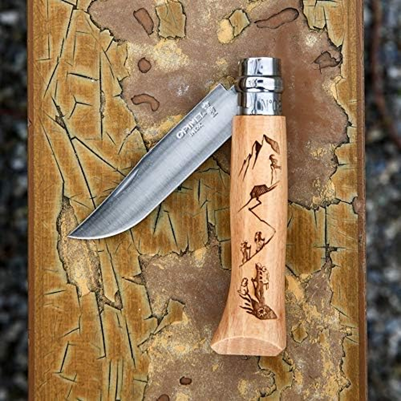 Opinel Skiing Stainless Steel Alpine Adventures #08 Pocket Knife, 8.5 Cm Blade Length image number 3