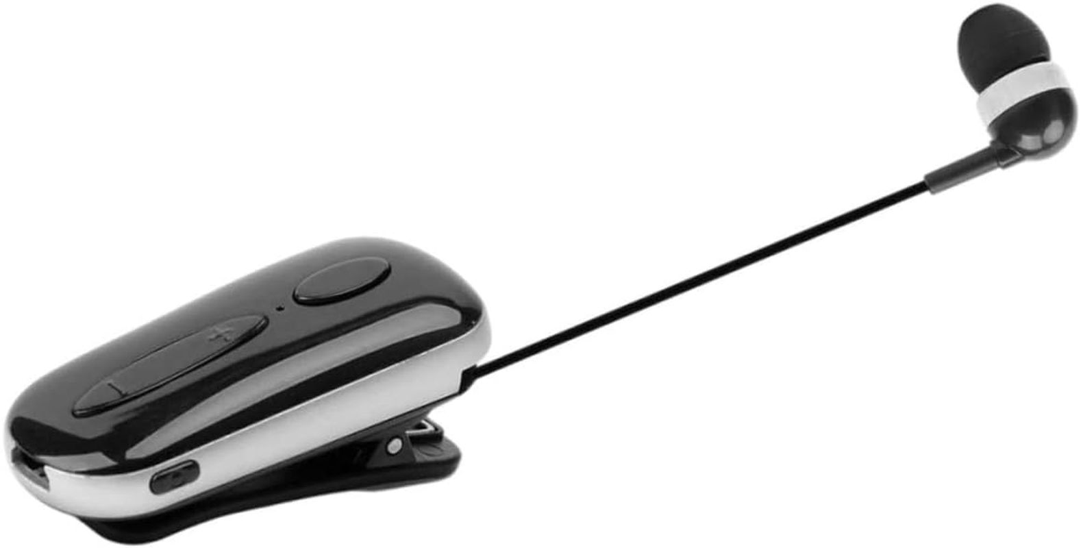 HOLIDYOYO Wireless Retractable Clip-On Wireless Earphones for Sports, Lightweight Wireless Earbuds with Microphone, Black for Running and Outdoor Fitness image number 5