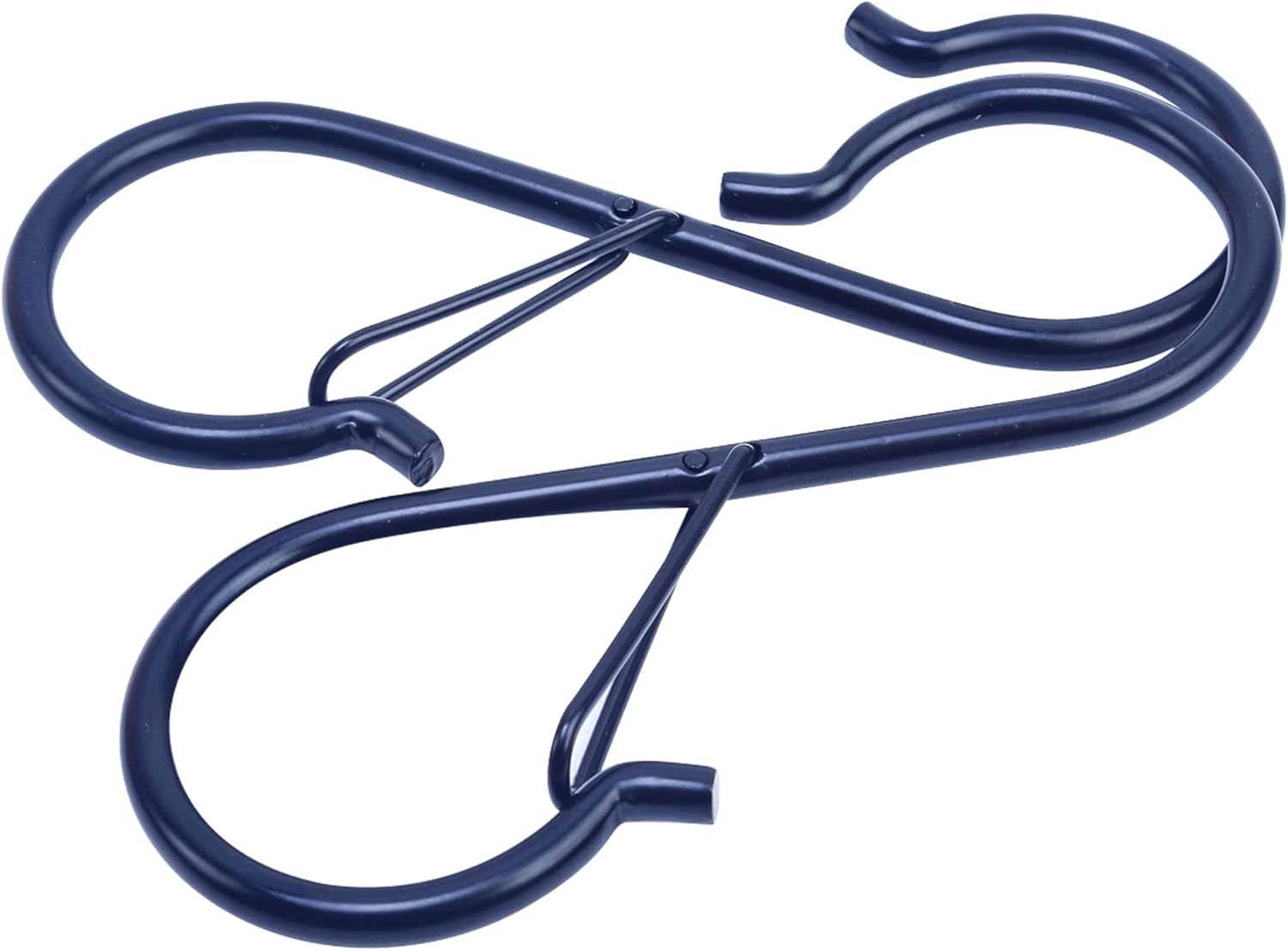 DACUAN 20Pcs S Hooks with Safety Buckle, 3.5 Inch Heavy Duty S Hooks for Kitchen, Bathroom, Courtyard - Hanging Plants, Clothes, Pots and Pans, Bathing Utensils, Bags (Black) image number 5