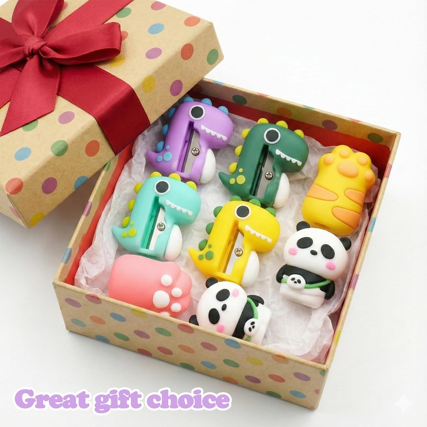 8PCS Pencil Sharpeners, Cute Pencil Sharpener for Kids, Kawaii Pencil Sharpeners Manual, Handheld Pencil Sharpener, Creative Cartoon Pencils Sharpener School Home Office Supply image number 2