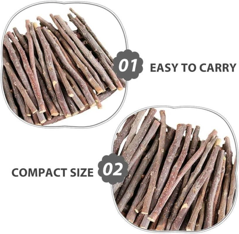 200G Pet Teething Apple Sticks Small Animal Toys Hamster Chew Toys for Rabbits Guinea Pigs Squirrels image number 3