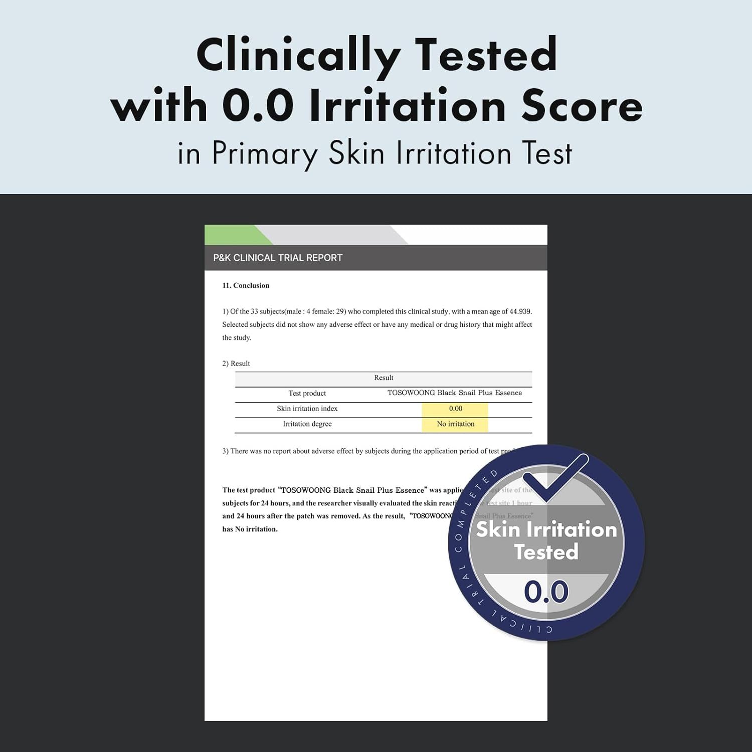 TOSOWOONG Black Snail plus Essence with 960,890Ppm Black Snail Secretion Filtrate, Hydrating Serum, Repairing, anti Aging, Dull Skin, Fine Lines, Sensitive Skin, Korean Skin Care, 100Ml, 3.38 Fl.Oz. image number 1