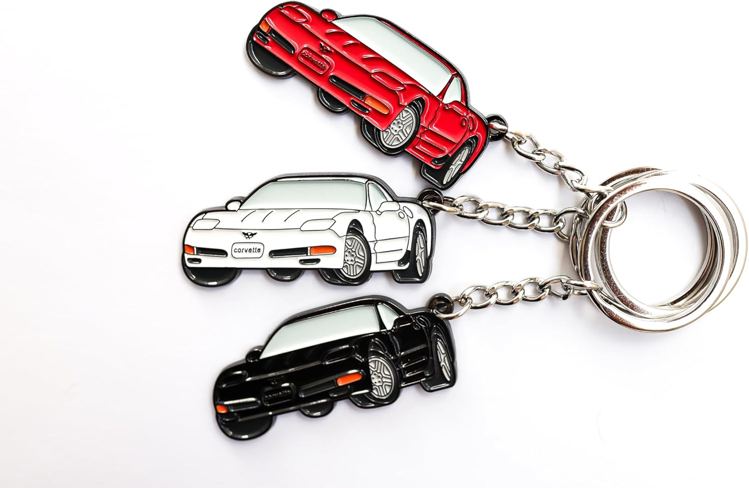 Whitaker World LLC C5 Corvette Keychain - Black image number 3