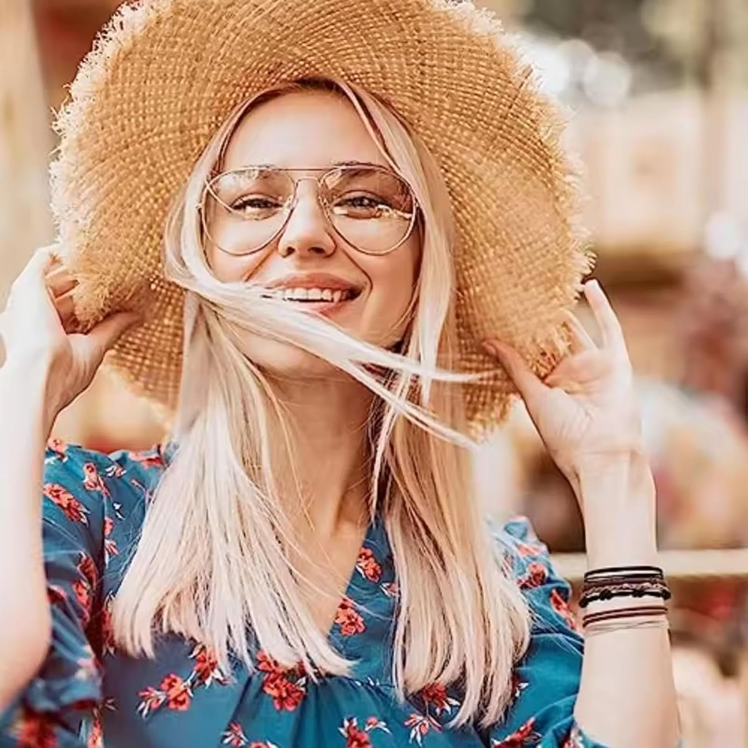 Boho Hair Tie Bracelets for Women 10 Pcs, Stylish & Comfortable Adjustable Wristbands for Thin/Thick Hair, Fashionable Ponytail Holder & Wrist Wrap Gift Set image number 3