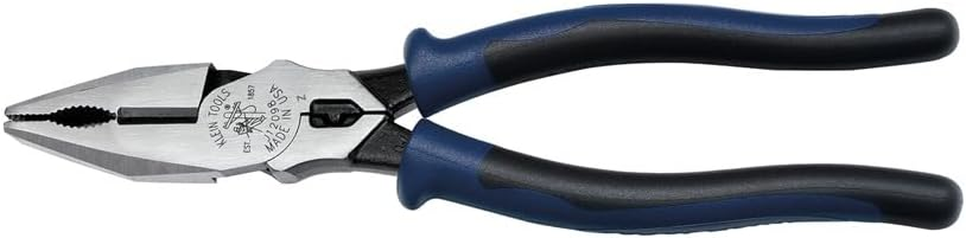 Klein Tools Journeyman Universal Combination Pliers, Crimping Die behind Hinge for Superior Leverage, J12098