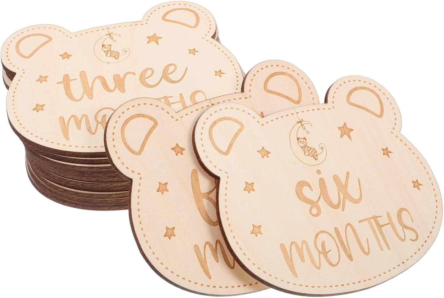 GARVALON 14Pcs Milestone Cards for Newborns Decorative Monthly Photo Props Unique Growth Journey Signs Shower Present Versatile for Home Party Use image number 4