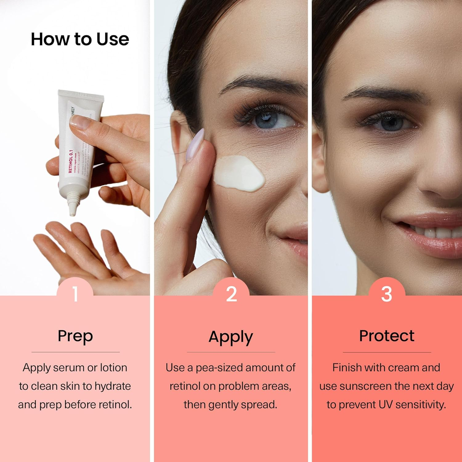 FRANKLY Retinol 0.1% Cream, 1.01 Fl Oz - Beginner Retinol | Night Cream | with Ceramides & Natural Ginseng | Anti-Aging, Wrinkles Care, Reduces Congestion and Hyperpigmentation | Korean Skin Care image number 4