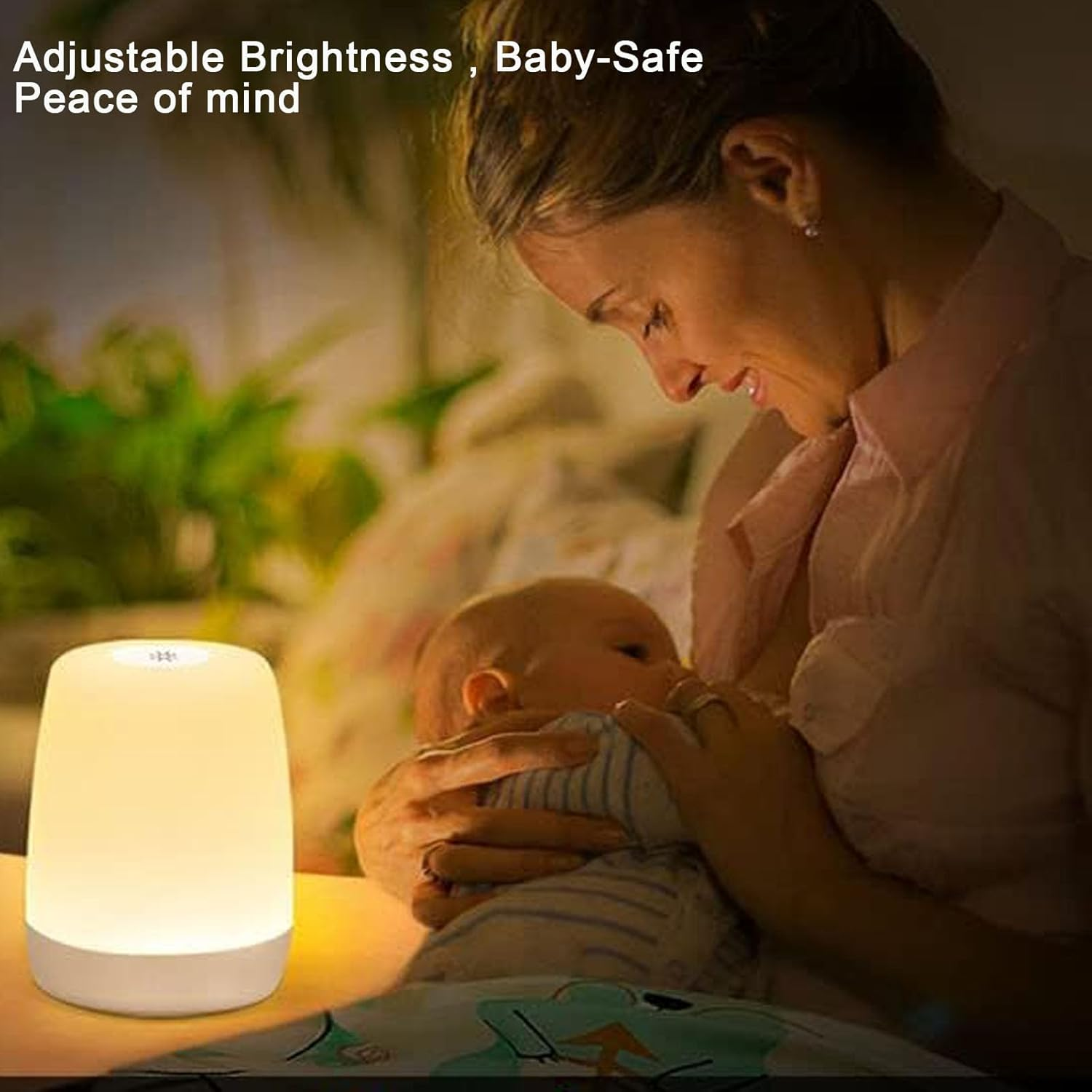 Nursery Night Light, Touch Bedside Lamp Rechargeable, RGB Color Changing Dimmable Table Lamp, Touch Lamp for Bedrooms Living Room Portable Table Bedside Lamps image number 5