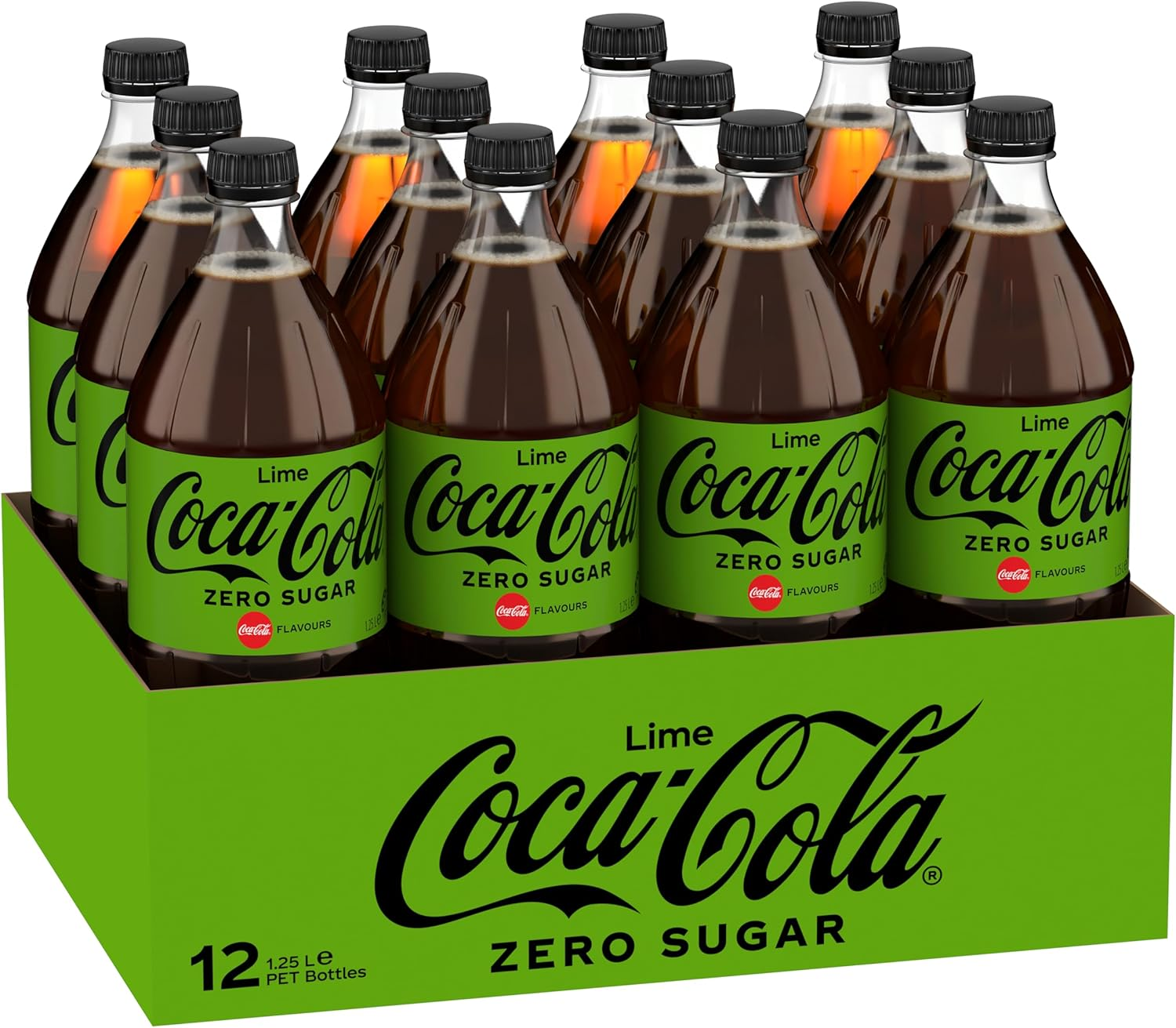 Coca-Cola Lime Coke Zero Sugar Soft Drink 12 X 1.25 Liter image number 1