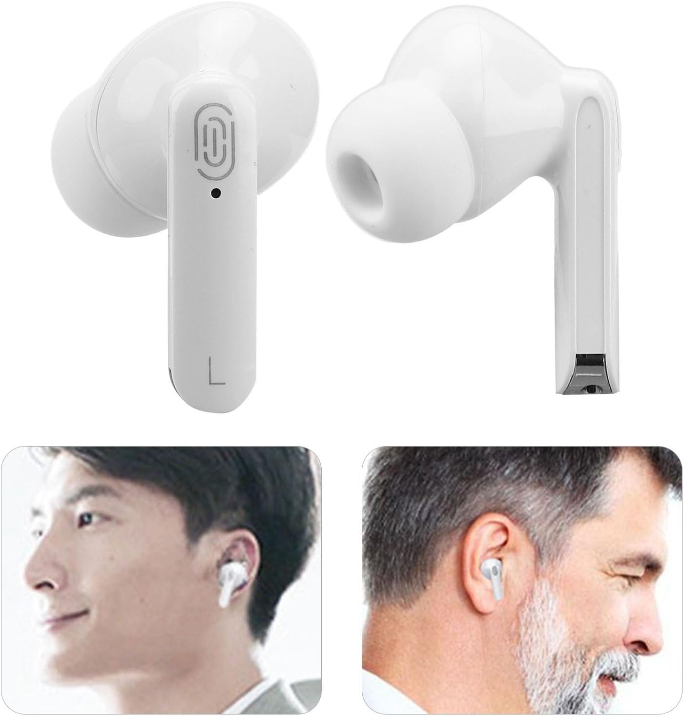 CHICIRIS Voice Translator Earbuds Supports, Language Translator Earbuds, 114 Languages Online Translation for Multicultural Events and Social Gatherings Silver (White) image number 3