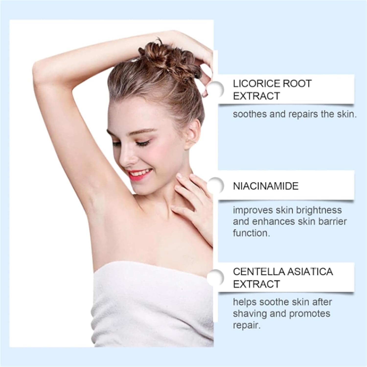 Shopentra - Razor Bump & Ingrown Hair, Smoothing Solution Ingrown Hair Serum Roll-On,Ingrown Hair Treatment Serum Roller, for Face, Underarm, Bikini Area, Post-Shave & Waxing Care,2Pcs image number 1