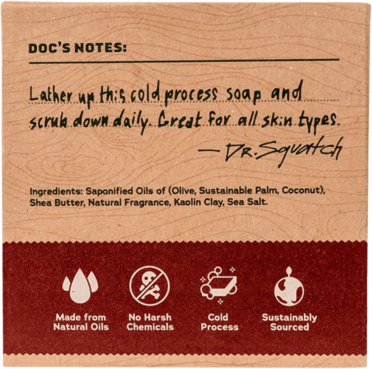 Dr. Squatch All Natural Bar Soap for Men with Zero Grit, Bay Rum image number 5