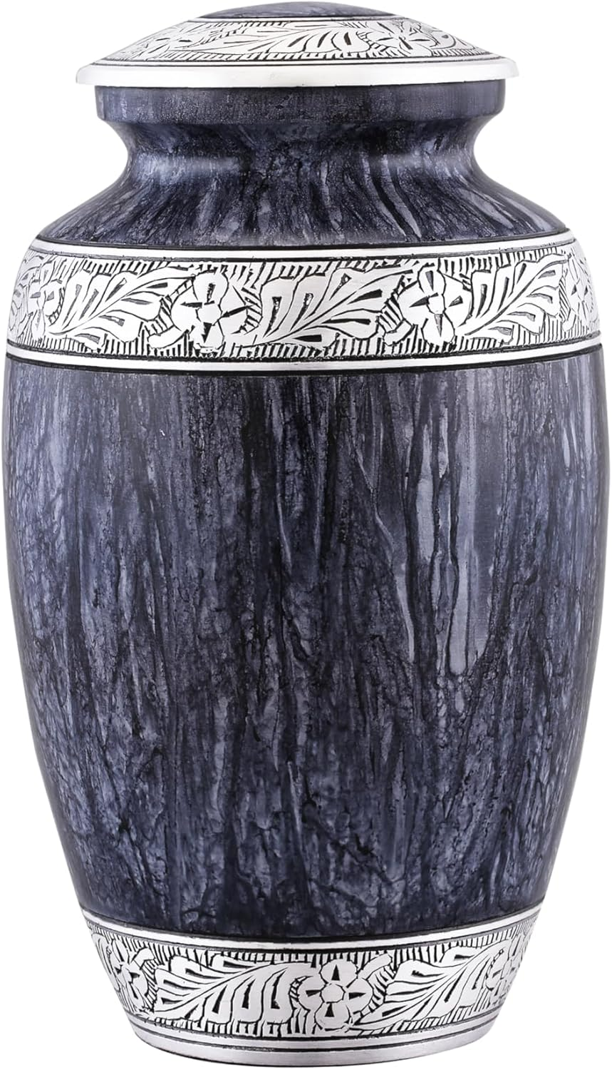 Cremation Urn for Human Ashes &ndash; Large Adult ERN for Ashes &ndash; Funeral Urn for Men & Women &ndash; Memorial ERN for Loved Ones &ndash; Burial Urn for Home, Columbarium, or Funeral Service (Grey, Adult) image number 1