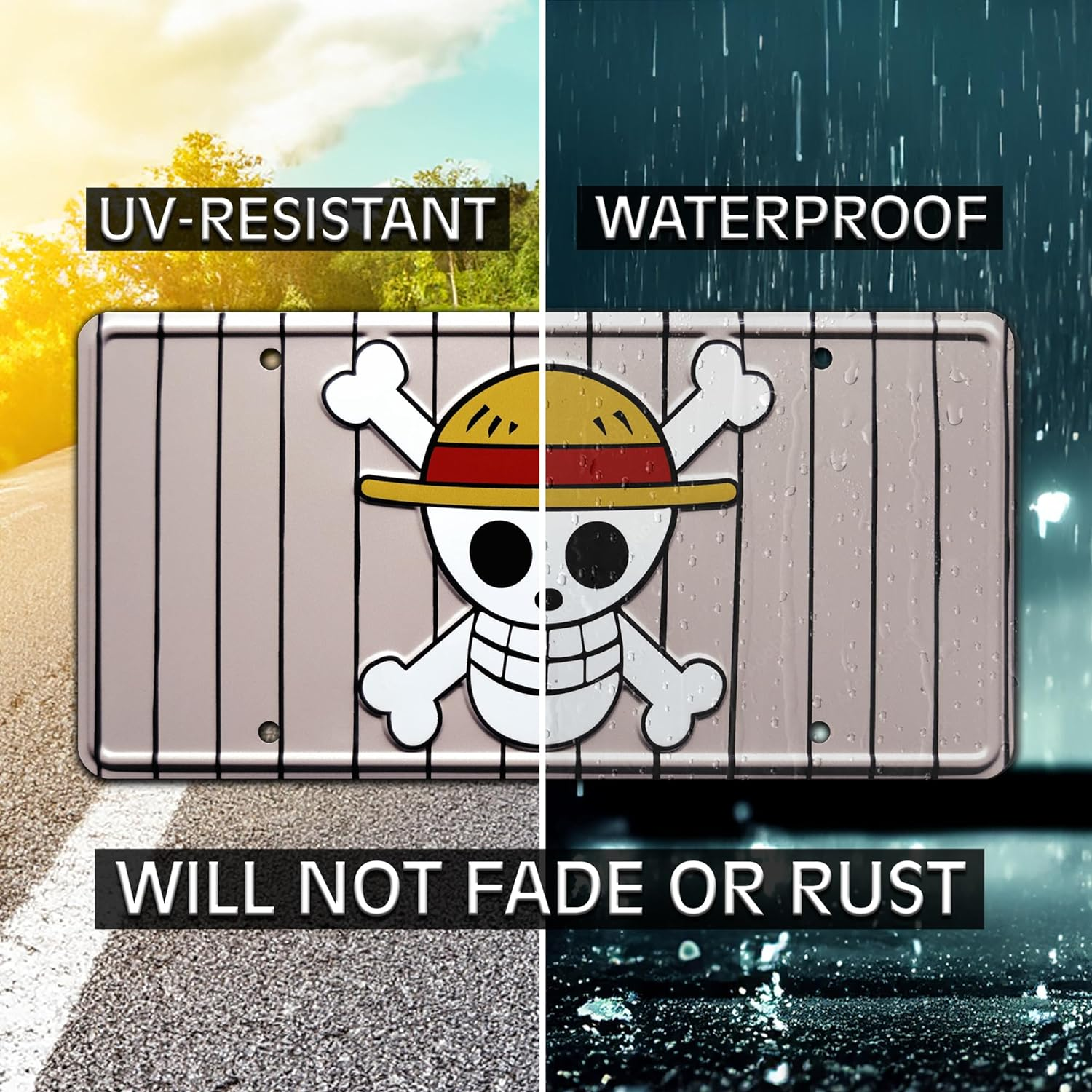 One Piece | the Going Merry | Metal Stamped Number Plate image number 5