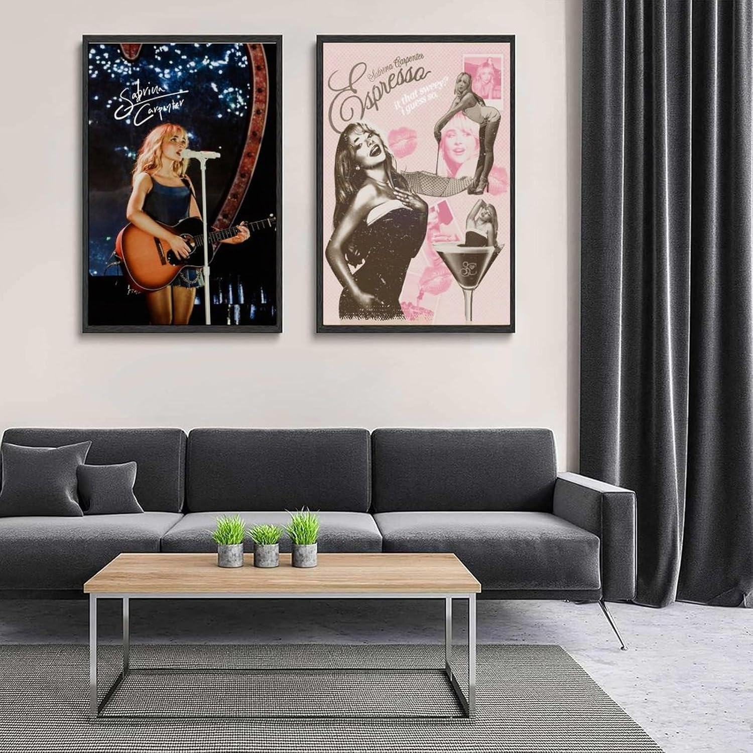Music Art Sabrina Canvas Carpenter Poster Poster a Set of 2 Canvas Posters Room Aesthetic Festival Gift Family Bedroom Decor Wall Art Home12X18Inch(30X45Cm) Style image number 3