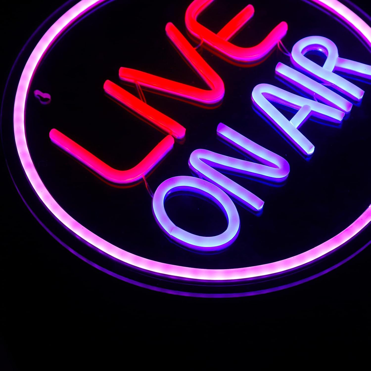 KABOER Live on Air Neon Light Sign,11.8'' LED Live on Air Neon Lights Decor,Usb Powered Live on Air Neon Wall Art Sign for Studio, Wall, Bedroom, Game Room Decor,Rtqoj7650