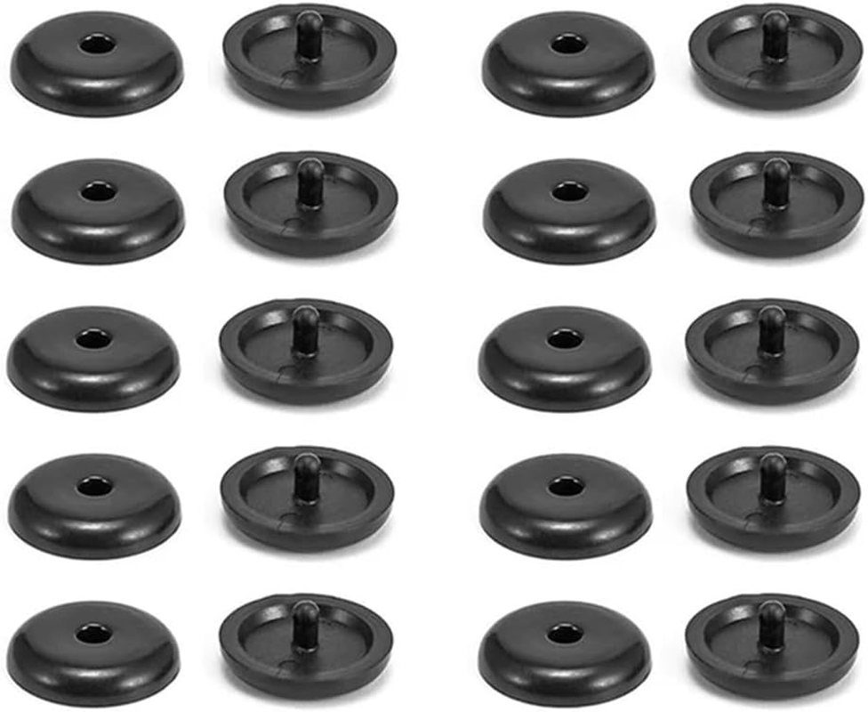 HDVCRNBAVW 10 PCS Car Safety Seatbelt Stopper Buckle Auto Seat Belt Spacing Limit Stop Plastic Anti-Slip Button Retainer Rivet Stud Clips Fasteners and Clips image number 4