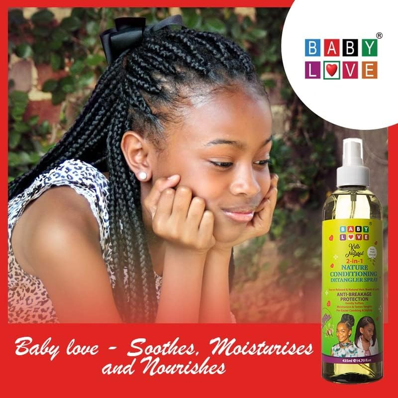 BABY LOVE KIDS NATURAL 2-IN-1 SHEA BUTTER CONDITIONING DETANGLING SPRAY 500ML image number 1