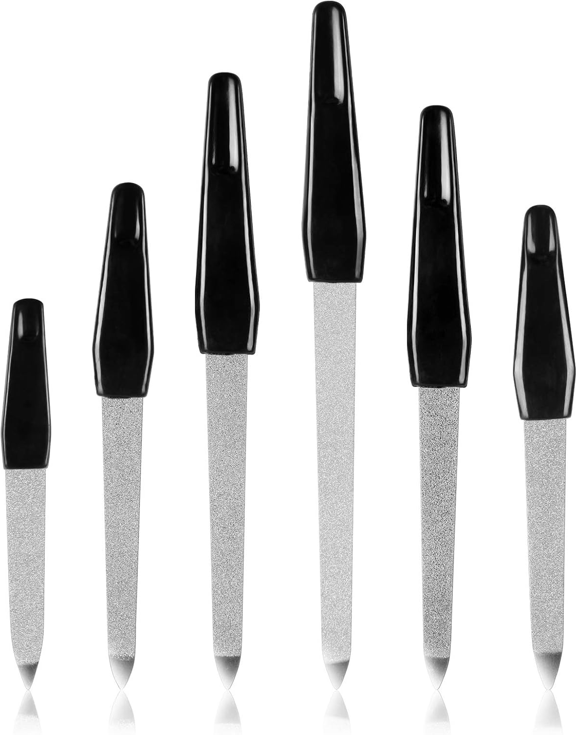 URAQT Premium Crystal Glass Nail File Set, 3 Piece Professional Nail Care Set, Double Sided Emery Board, Manicure Pedicure Tools, Nail Strengthener, Buffer