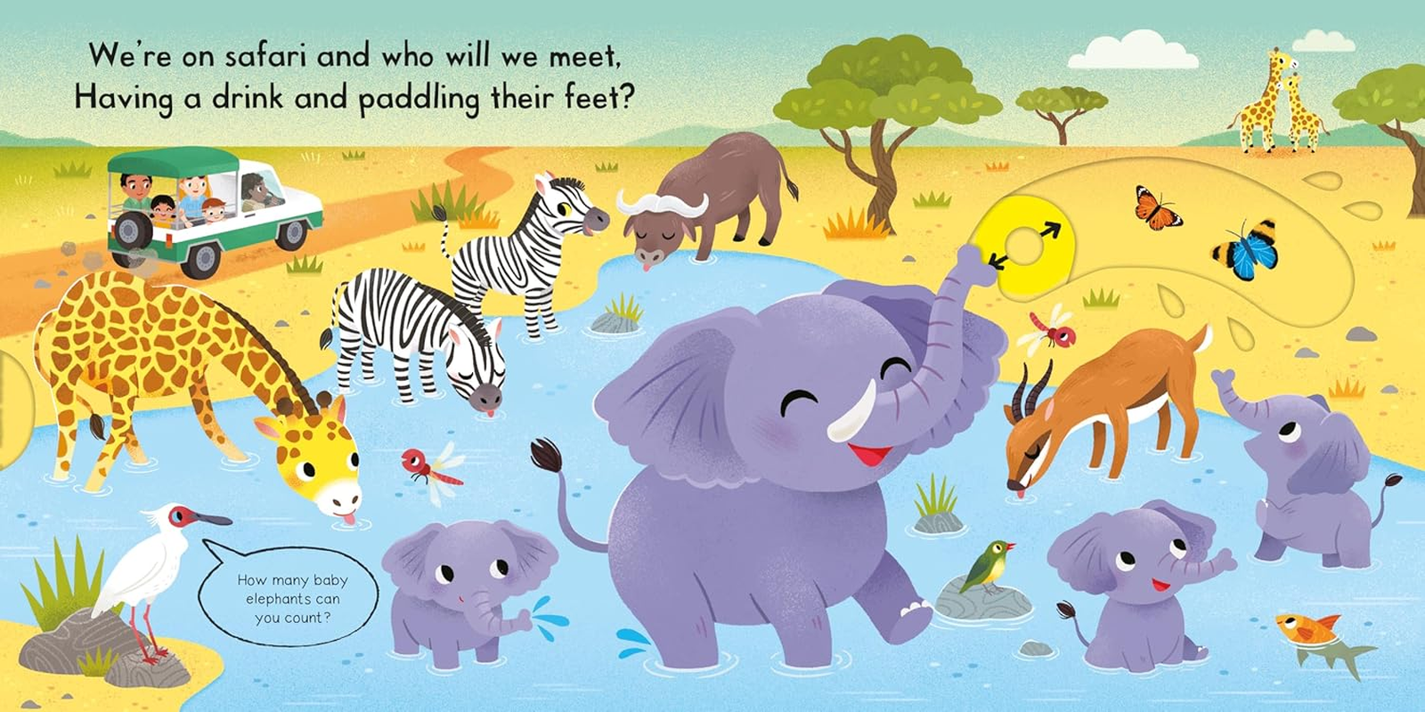 Busy Safari: a Push, Pull, Slide Book image number 2