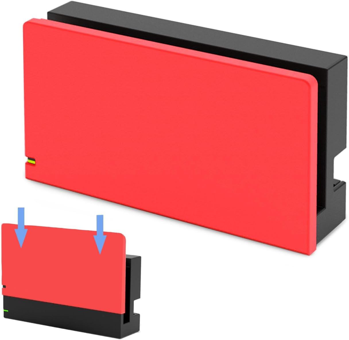 Tikodirect Custom Faceplate Cover for Nintendo Switch Charging Dock, Hard PC Slim Shell Anti-Scratch [No Screwdriver Installation] for Switch Dock, Pink