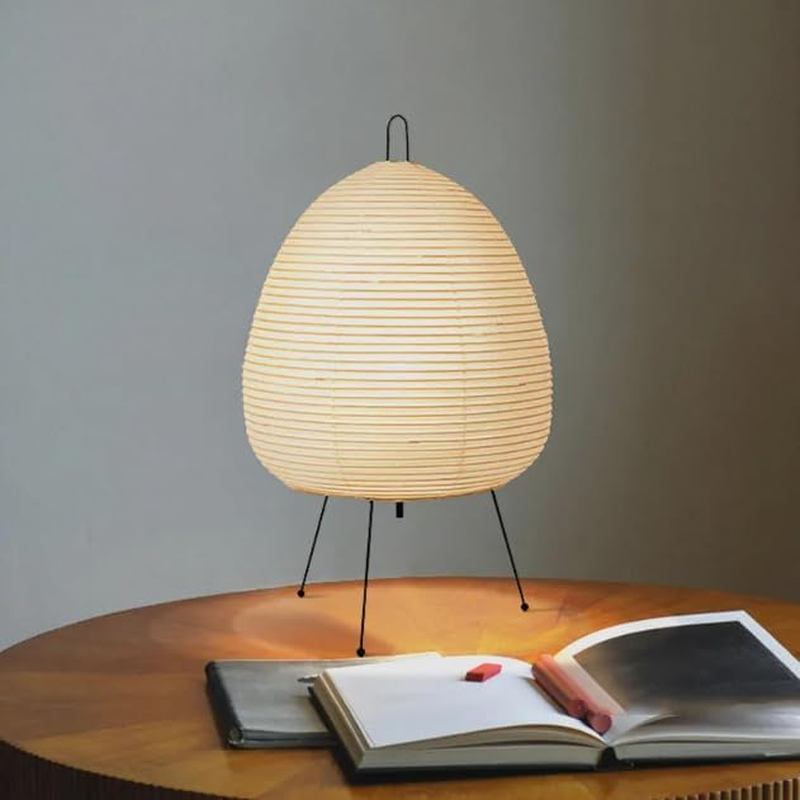 Retro Japanese Lantern Design Printed Rice Paper Lamp for Bedroom & Desktop Decoration image number 3