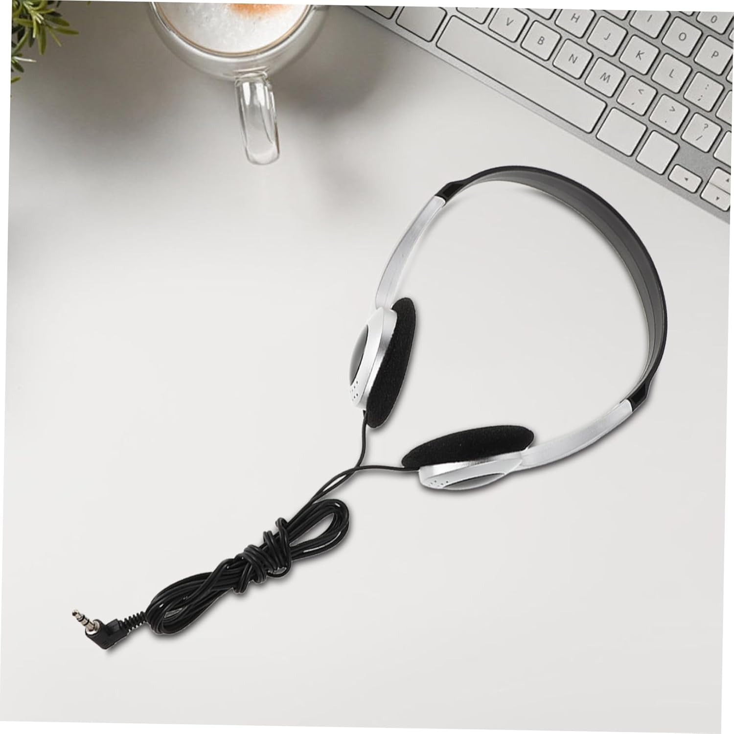 COLLBATH Vintage Ear Headphones for Students Wired Design with USB Adapter Comfortable and Durable for Music Gaming and School Supplies Retro Finish image number 5