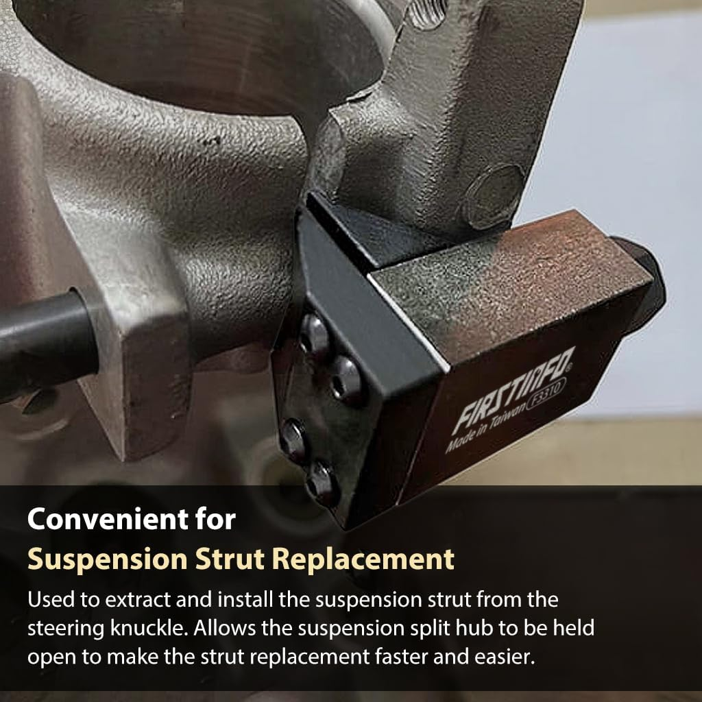 FIRSTINFO F3310 Universal Suspension Strut Split Hub Clamp Steering Knuckle Spreader for Strut Replacement