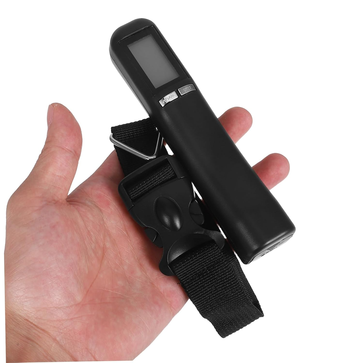 JEWEDECO Digital Hanging Luggage Scale 50Kg High-Strength Strap Portable Electronic Travel Scale Backlit LCD for Accurate Suitcase Weight Measurement image number 4