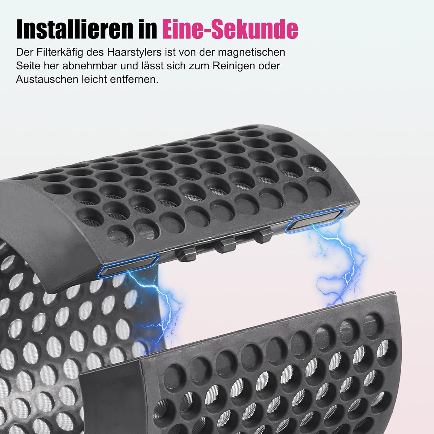 Filter Cover Replacement for Dyson HS01 HS05 for Airwrap Filter Hair Styler Accessories Outdoor Screen Magnetic Filter Cage Replacement Parts image number 3