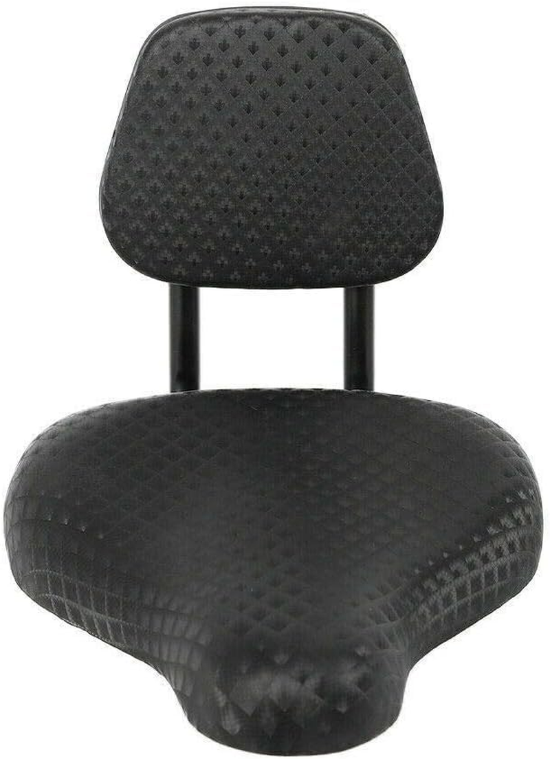 Bicycle Saddle with Soft Backrest Support, Electric Bike Tricycle Wide Comfortable Seat Padded Mountain Bike Cycling Cushion image number 3