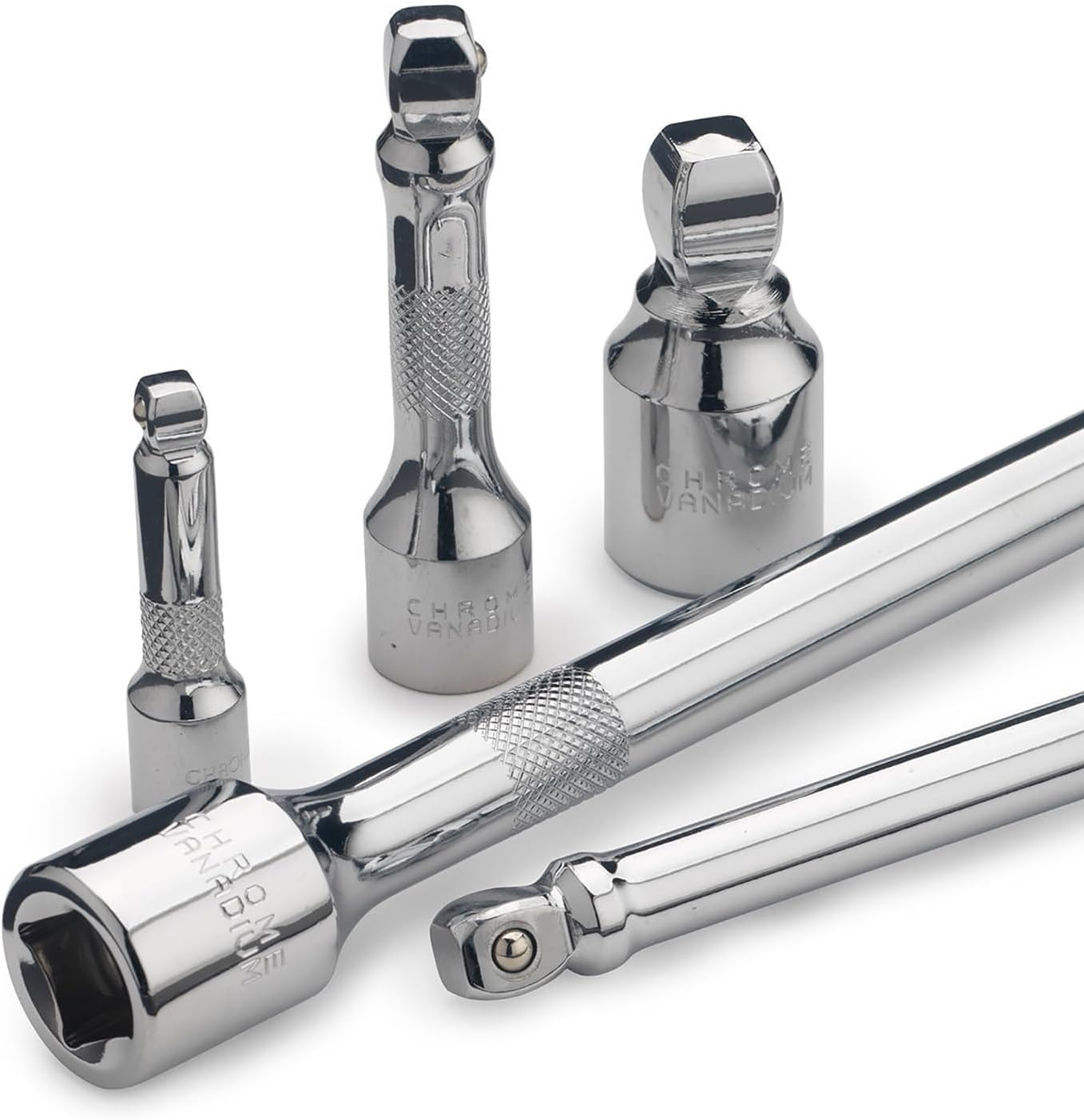 Neiko 00249A CR-V Wobble Angle Extension Bar Set, 9 Piece, 1/4"/3/8"/1/2" image number 5